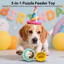 Dog Treat Dispensing Toys, Interactive Slow Feeder Toy - Fill and Freeze Dog Food, Keep Them Busy-Reduces Anxiety/Boredom for Small Medium Breeds Green