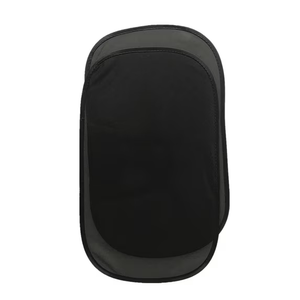 2Pcs Black Car Sun Shade for Windows with Static Cling Mesh for Sun Protection