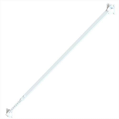Vinyl Wood Fence Fully Adjustable Telescoping Gate Anti-Sag Brace Kit (White (2 Pack))
