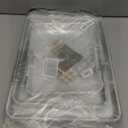 Nordic Ware Naturals 3 Piece Set - USA Made Aluminum Commercial Quality Sheet Pan for Baking or Roasting, Encapsulated Galvanized Steel Rim Prevents Warping; Half Sheet, Jelly Roll and Quarter Sheet