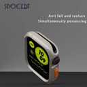 2 x Apple Watch Cover Compatible with Apple Watch Case 45mm 44mm, Soft Flexible TPU Protector Bumper Cover Lightweight Thin Guard Shockproof Frame Compatible for iWatch Series 9 8 7 6 5 4 SE (Titanium)