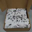 Honoson 100 Pcs Thicken White Mini Gift Bags with Handles, 3.9 x 4.7 x 2.4 Inch Small Paper Goodie Shopping Bags for Small Business Party Wedding Gift Wrap Valentine