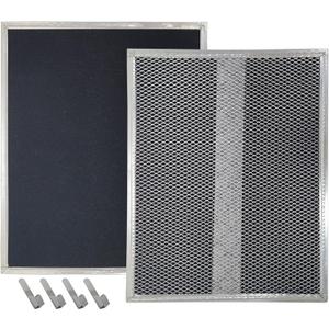 S99010308 Range Hood Charcoal Carbon Filters Replacement For Broan BPSF30 QS WS 99010308 And GE WB02X10707 Non-Ducted Range Hood,13.38 X 10.74 X 0.04 in Pack of 2