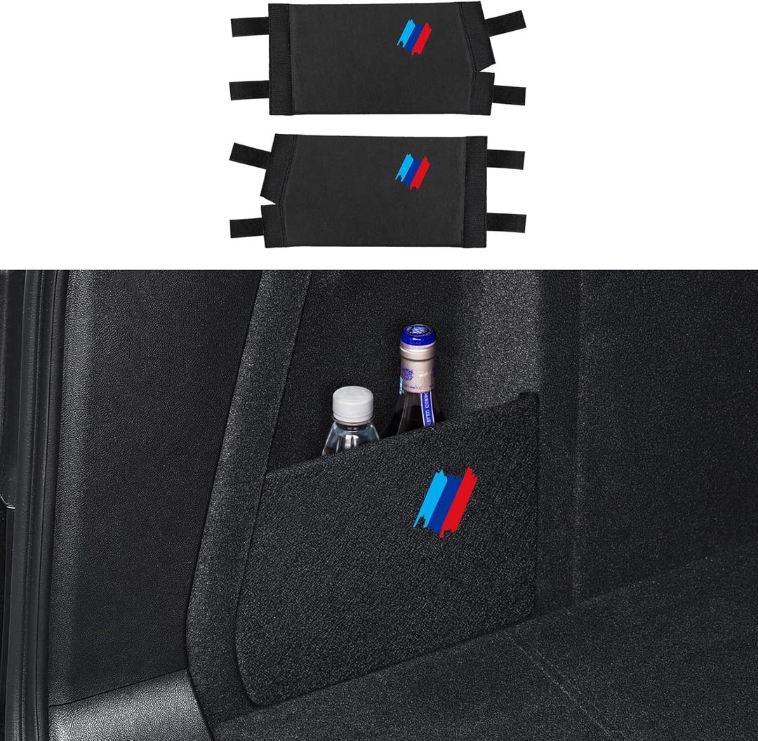 HENGYUESHANG 2PCS Car Rear Trunk Organizer Side Divider Board Sticker fits for BMW X3 F25 2011-2017 / G01 2018-2024 Interior Accessories