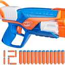 Nerf N Series Agility Blaster, 12 N1 Darts Compatible Only N Series Blasters, 6 Dart Drum, Kids Outdoor Games