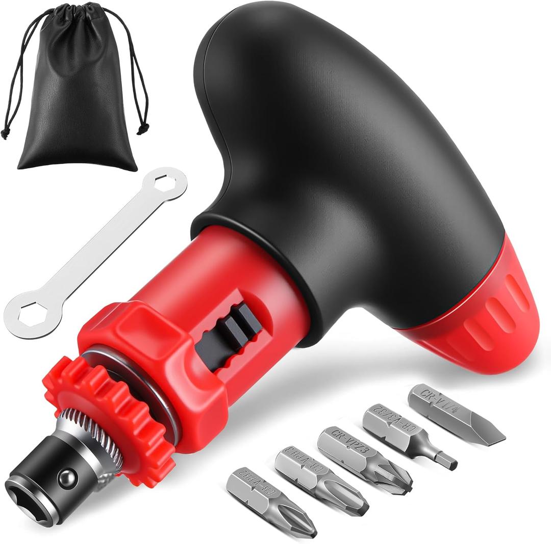 Multi Bit Ratchet Snowboard Screwdriver for Adjusting Bindings, Snowboard Multitool, Compact and Pocket Friendly