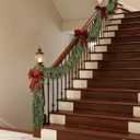 Artificial Cedar Garland,6 Feet Christmas Drooping Garland, Handmade Holiday Decoration