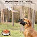 Mayerzon Dog Muzzle, Breathable Basket Muzzles for Small, Medium, Large and X-Large Aggressive Dogs Beagle German Shepherd Doberman, Cage Mouth Guard Stop Biting Chewing for Grooming Training