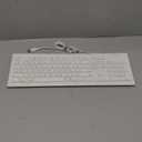Macally Full Size USB Wired Keyboard for Mac and PC - Plug & Play Wired Computer Keyboard - Compatible Apple Keyboard with 15 Shortcut Keys for Easy Controls & Navigation of Macbook Pro/Air, iMac