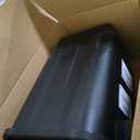 Kitchen Trash Can, Plastic Square Trash bin,8 Gallon,Black