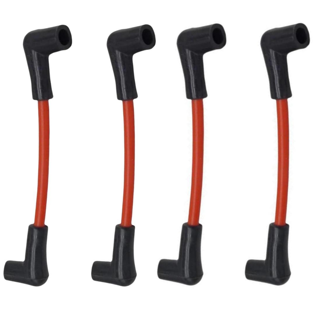 GlckMarine 18-8816-1 4 Pcs 6" Marine Spark Plug Wires fit Johnson Evinrude OMC Engines Replacement for 582365 ZF478V Boat Accessories