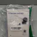 OAPRIRE White Floating Wall Shelves Set of 3 for Security Cameras, Baby Monitors, Speakers & More - Universal Acrylic Small Wall Shelf with Cable Clips, 10-Piece Strong Tapes, No Drill