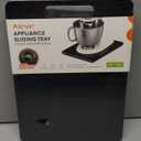 Aieve Appliance Sliding Tray for Kitchen Appliance, Wooden Sliding Tray with Universal Wheel for Coffee Maker, Heavy Duty Slider Tray for Countertop 12"x16"