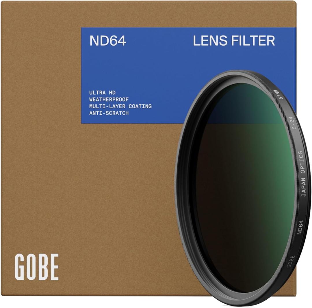Gobe 62mm ND64 (6 Stop) ND Lens Filter
