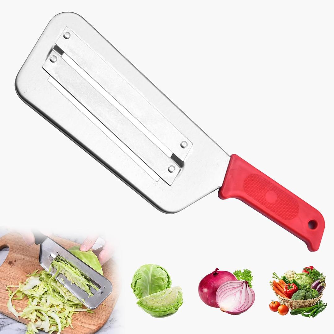 Dual Blade Julienne Cutter, Stainless Steel Shredder Knife, Multifunctional Vegetable Cutter, Sharp Blades Durable Julienne Cutter, Easy to Clean