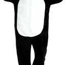 Snug Fit Adult Unisex Onesie Cosplay CostumeOne Piece Pajama Halloween Homewear Suit for Women and Men (Small, Penguin)