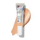IT Cosmetics CC+ Cream - Natural Full Coverage Foundation With SPF 50+, Color Corrector & Anti-Aging Hydrating Serum, Hyaluronic Acid + Peptides, Lightweight Up To 24H Wear, All Skin Types (12W Medium (medium with neutral yellow undertones))