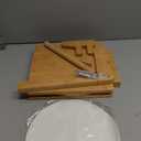 2025 Upgraded Wooden Tortilla Press 10 Inches Rotatable 10" Wood Tortilla Press Maker, with Rolling Pin & 50 Pcs Parchment Paper, for Homemade Tortillera, Roti, Chapati, Taco, Pataconera, Burritos