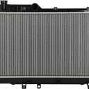 SCITOO Engine Coolant Aluminum Radiator Assembly for 2008-2014 for Subaru for Impreza 2.5L; Replace: 13091