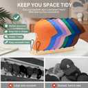 BINSUNS 2 Pack Hat Organizer for Baseball Caps, Metal Hat Rack - No Install Hat Holder Cap Organizer for 14 Baseball Caps, Hat Stand Storage Display