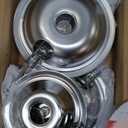 GE Drip Pans and Stove Burner Element Unit Set, Perfectly Fit WB30M1 & WB30M2 -Replacement for GE Hotpoint Stove Top