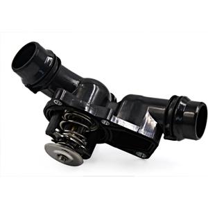 Car Thermostat Replacement for BMW 528i E39 1998-2000, No.11531436823/11537509227/11534509763/11531437040 Plastic Metal Black 1 Pc