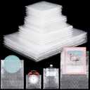 100 Pcs 5 Sizes Bubble Pouches Bags Bubble Bags for Shipping Packing Cushion Wrap Pockets Moving Supplies for Dishes and Glasses, China Cups, Glassware Mugs Packaging(Multi Size,Clear)