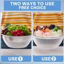 Iced Salad Bowl Large Chilled Serving Bowl 4 Tier Cold Serving Tray Dishes with Lids Veggie Platter with 4 Spoons for Party Buffet to Keep Fruit Food Potato Pasta Cold(26 cm)