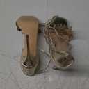 DREAM PAIRS Lace Up High Heels Stilletos Gladiator Open Square Toe Fashion Dressy Wedding Bridal Pumps Sandals 10