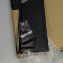 Office Cubicle Shelf Storage Organizer Hanging File Organizer Cubicle Hanging Shelf Accessories Storage Bookshelf with Hooks for Home Desk (17.13", Black)