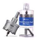 2-1/16" (52mm) Tungsten Carbide Tip Hole Saw, Hole Saw with M2 Pilot Drill bits for for Hard Metal Stainless Steel, Metal, Iron, and Plastic,25mm Drilling Depth (2-1/16" (52mm))