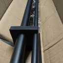 Double Curtain Rods 72-144 Inches for Windows, 1 Inch Diameter Adjustable Heavy Duty Drapery Rod with Aluminum Alloy Brackets and Finials, Modern Stylish Dual Curtains Rod, Matte Black
