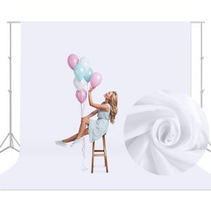 Aimosen 10x10 FT White Backdrop Background for Photography, Large Pure Photo Backdrop Curtain Drapes, High Density Screen Backdrops for Party Portrait Photoshoots Booth Video Studio