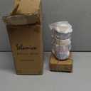 Selamica Ceramic Espresso Cups with Saucers and Metal Stand, 4 OZ Stackable Demitasse Cups for Latte Coffee Caf Mocha Tea, Set of 4, Assorted Colors