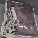Wapaneus Heated Blanket Electric Full Size 72"x84" with 10 Heating Levels 12 Timer Settings and 8 Hours Auto-Shut Off,Flannel Fast-Heating Electric Blanket,ETL Listed Machine Washable,Purple