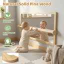 3-in-1 Montessori Mirror with Pull Up Bar for Toddlers 6-36 Months