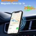 2 x for iPhone 15 Pro Max Case, Strong Magnet-Compatible with MagSafe, Shockproof Military-Grade Protection, Slim Mag Safe Thin Phone Cover Promax 6.7 in for Apple 15pro Max (Clear Black)