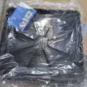 Heavy Durable Plastic Washing Machine Drain Pan Size 30X32 Including 1" Drain Fittings (Black)