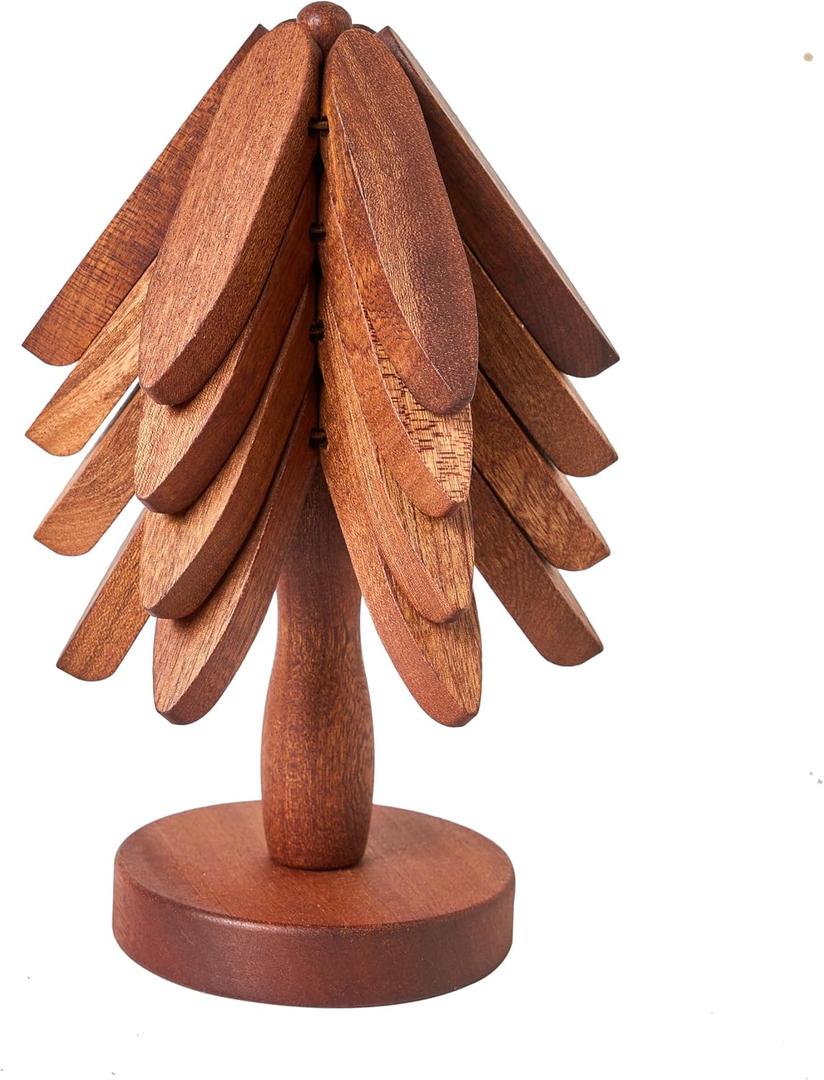 Wooden Trivets for Hot Dishes,Tree Shape Trivet Set,for Hot Dishes Pot Bowl Teapot Hot Pot Holders