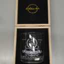 LIGHTEN LIFE 40th Birthday Gifts for Men 12 OZ,1986 Whiskey Glass in Valued Wooden Box, Bourbon Glass for 40 Years Old Dad,Husband,Friend,40th Bday Gift Ideas