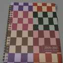 Planner 2026-2027, Academic Year Monthly and Weekly Calendar Planner, Jul 2026 - Jun 2027, Hardcover Teacher Student Planning Agenda book with Tabs, Perfect for School Office Supplies, 6.3" x 8.5" - Checkered