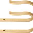 Warm Gold Curtain Drapery Holdbacks,2Pcs Solid Aluminum U Shaped Wall Mounted Curtain Tiebacks