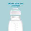 Breast Milk Collection and Storage Bottles, 6oz/180ml, Compatible with Spectra S1 S2 9 Plus, Motif Luna, and Most Wide-Mouth Flanges, Work with Spectra Bottles for Pumping, 4 Pack