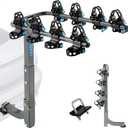 Upgrade 2.0 Hitch Bike Rack  Heavy-Duty Dual Locking, 240LBS Max Load | Hanging Bike Carrier for Car, SUV, Truck & RV with 2 Receiver, High-Strength Double Arms for Enhanced Stability