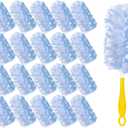 360 Heavy Duty Duster Refills for Swiffer,20 Count Duster Refills with 1 Handle,Dusting Furniture, Blinds, Ceiling Fans, Walls, Feather & Microfiber, Unscented,Disposable