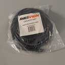 CAT 6 Shielded 50 ft Ethernet Cable, Indoor High-Speed (SFTP) 10Gbps Snagless Shielded Ethernet Cable 50 ft for Internet, Router, Computer, PlayStation, Xbox, POE Camera, Printer - Black