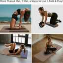 LVME Foldable Yoga Mat, 71"x24"x1/3" Thick(8mm), Non Slip Exercise Mat | SGS Certified POE, Fitness Travel Mat, Easy To Store, Foldable for Exercise, Yoga, Pilates, Home Workouts