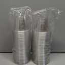 100 Pack 9 oz Clear Plastic Cups, Sturdy & Food Safe Disposable Plastic Cups for Wine Cocktail Punch