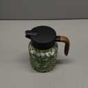 1000ml Vintage Floral Pattern Tea, Thermal Tea Pot with Handle and Built in Infuser, Stainless Steel Insulated Tea Kettle, Vacuum Coffee Carafe, Flower Pattern Insulated Infuser Pot(Green)