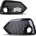 Nixon Offroad Fog Lights Cover Fog Lamp Bezel Trim for 2017 2018 2019 Honda Civic Hatchback/Type r/Si sedan/Si coupe, Factory OEM Style Fog Lamps Covers Bezel Set, Passenger and Driver Sides